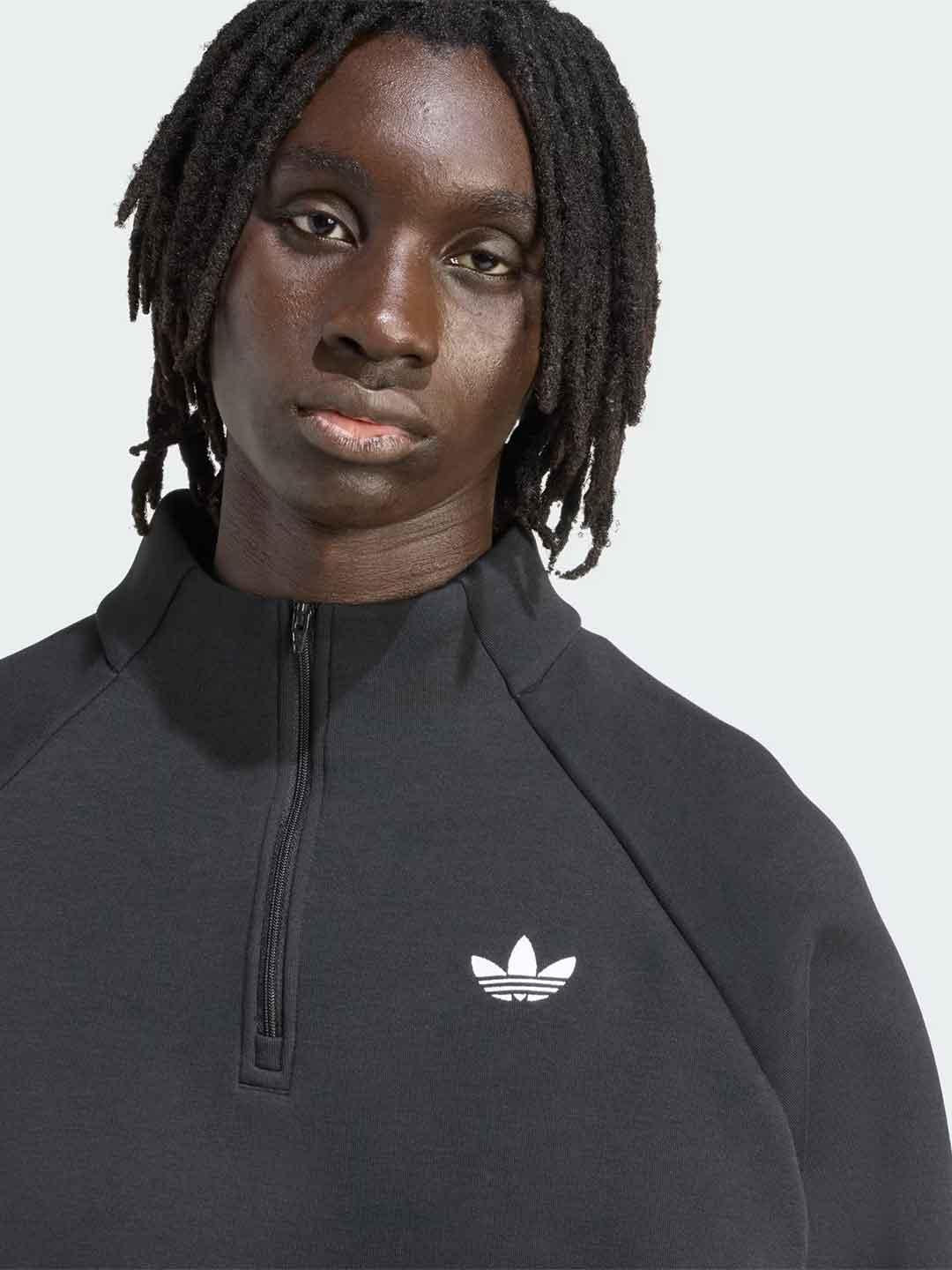 Adidas Adicolor felpa nero con zip