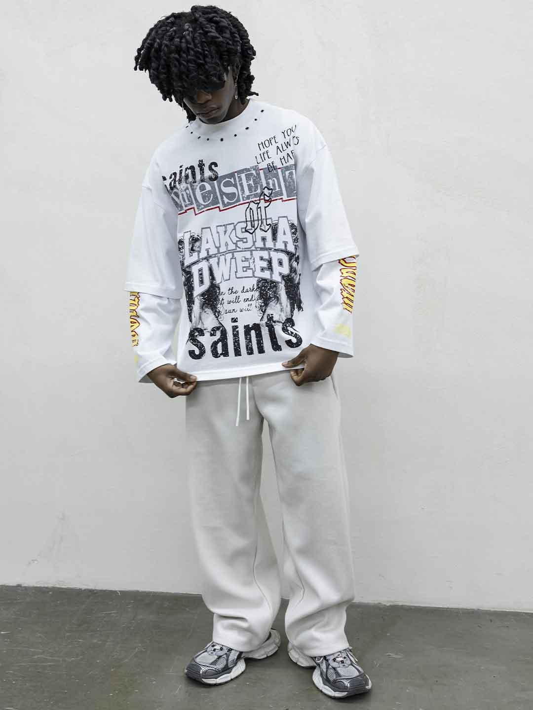 Present Day t-shirt bianco