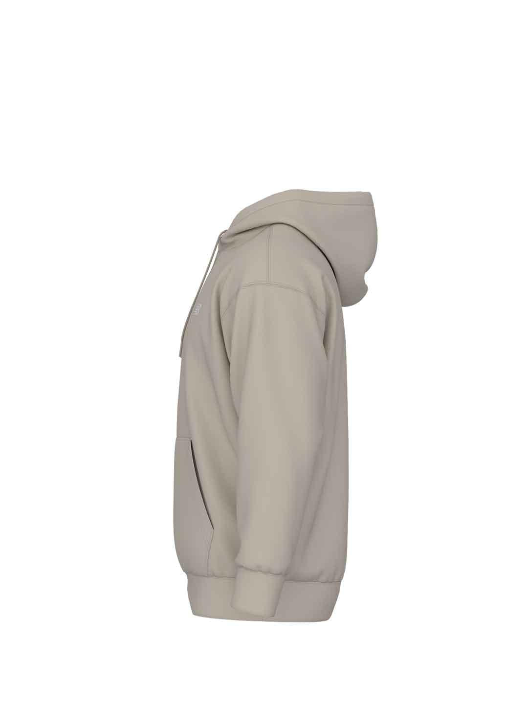 New Balance felpa beige con cappuccio
