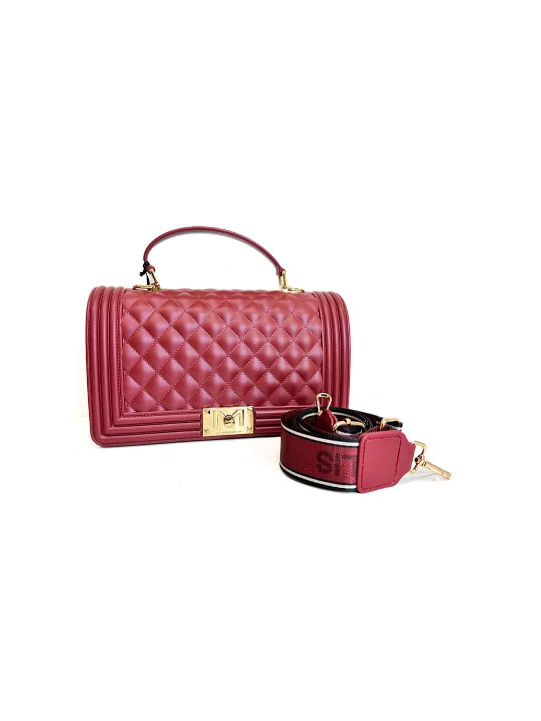 Marc Ellis Flat Square M borsa bordeaux