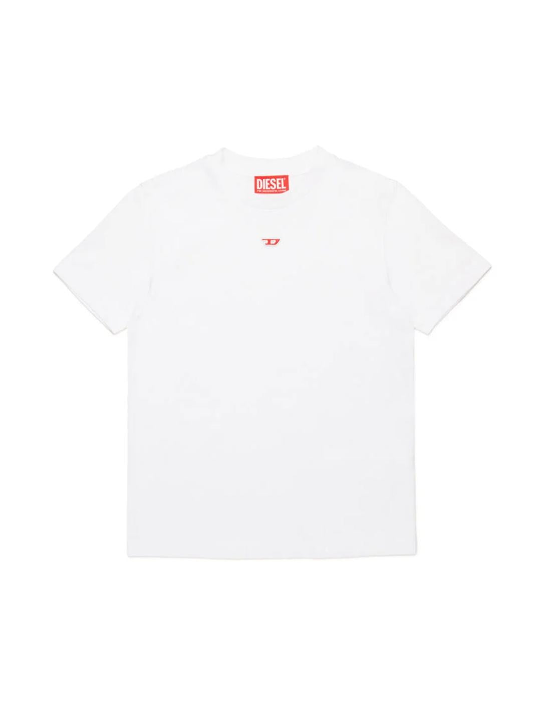 Diesel Tdiegord t-shirt bianco con logo mini