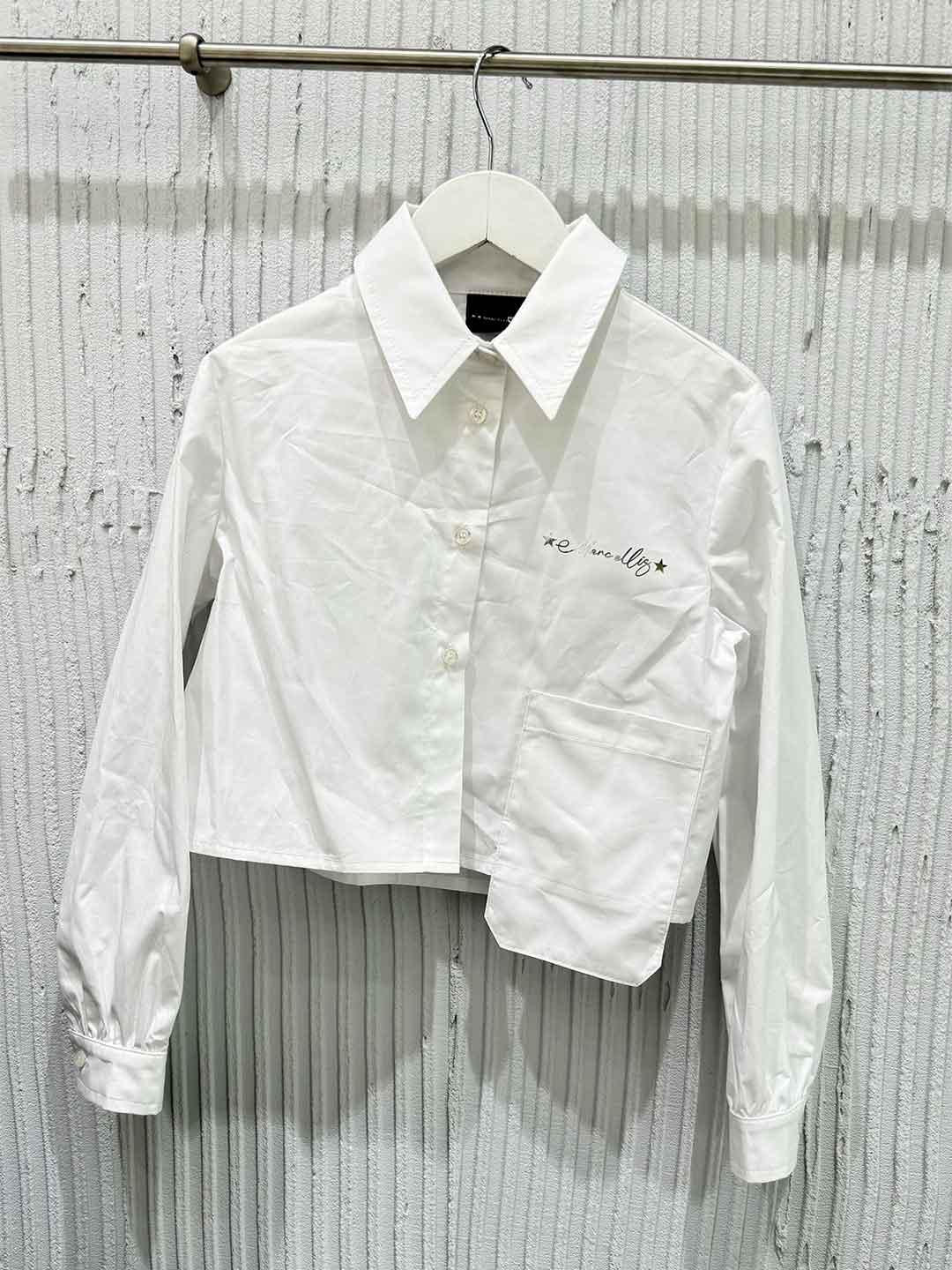 Marc Ellis camicia kids bianco crop
