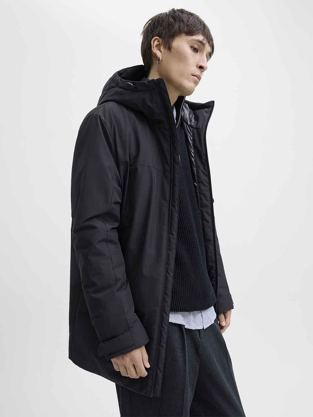 Jack & Jones parka giubbino nero