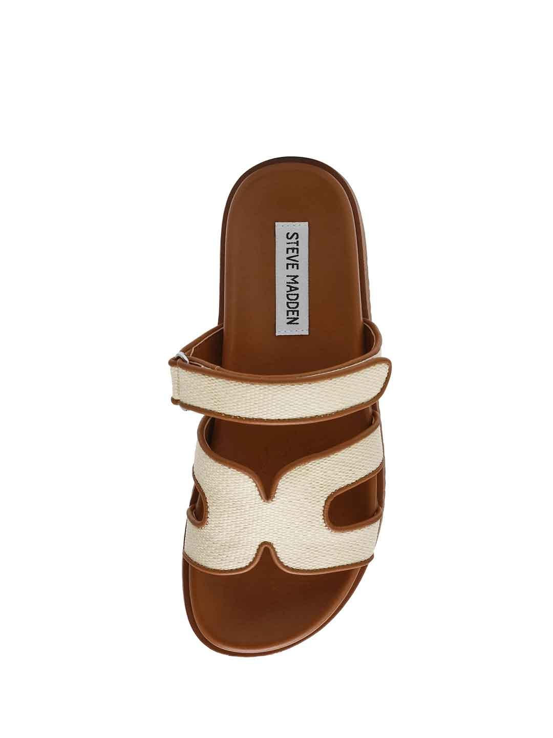 Steve Madden Missile sandali cuoio in rafia