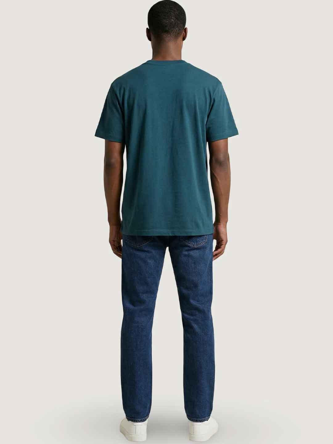 New Balance t-shirt verde con logo bianco