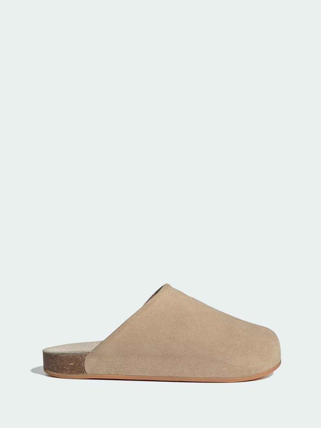 Adidas Adimule sabot beige con pelliccia interna