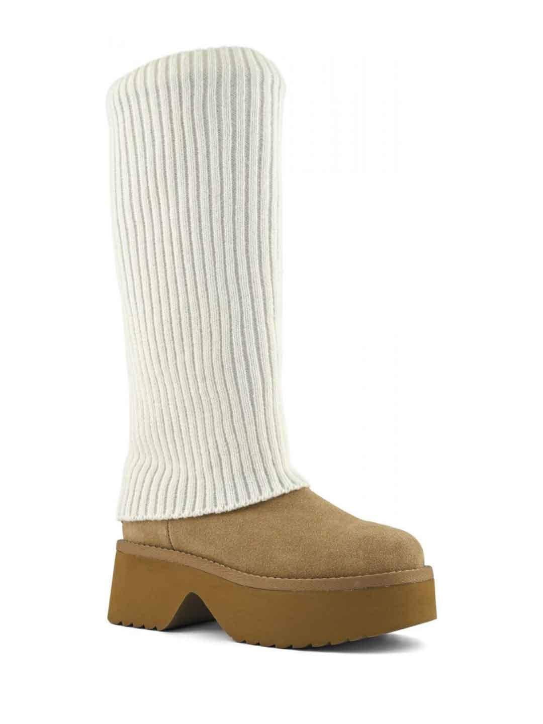 Colors Of California stivali marrone alto platform