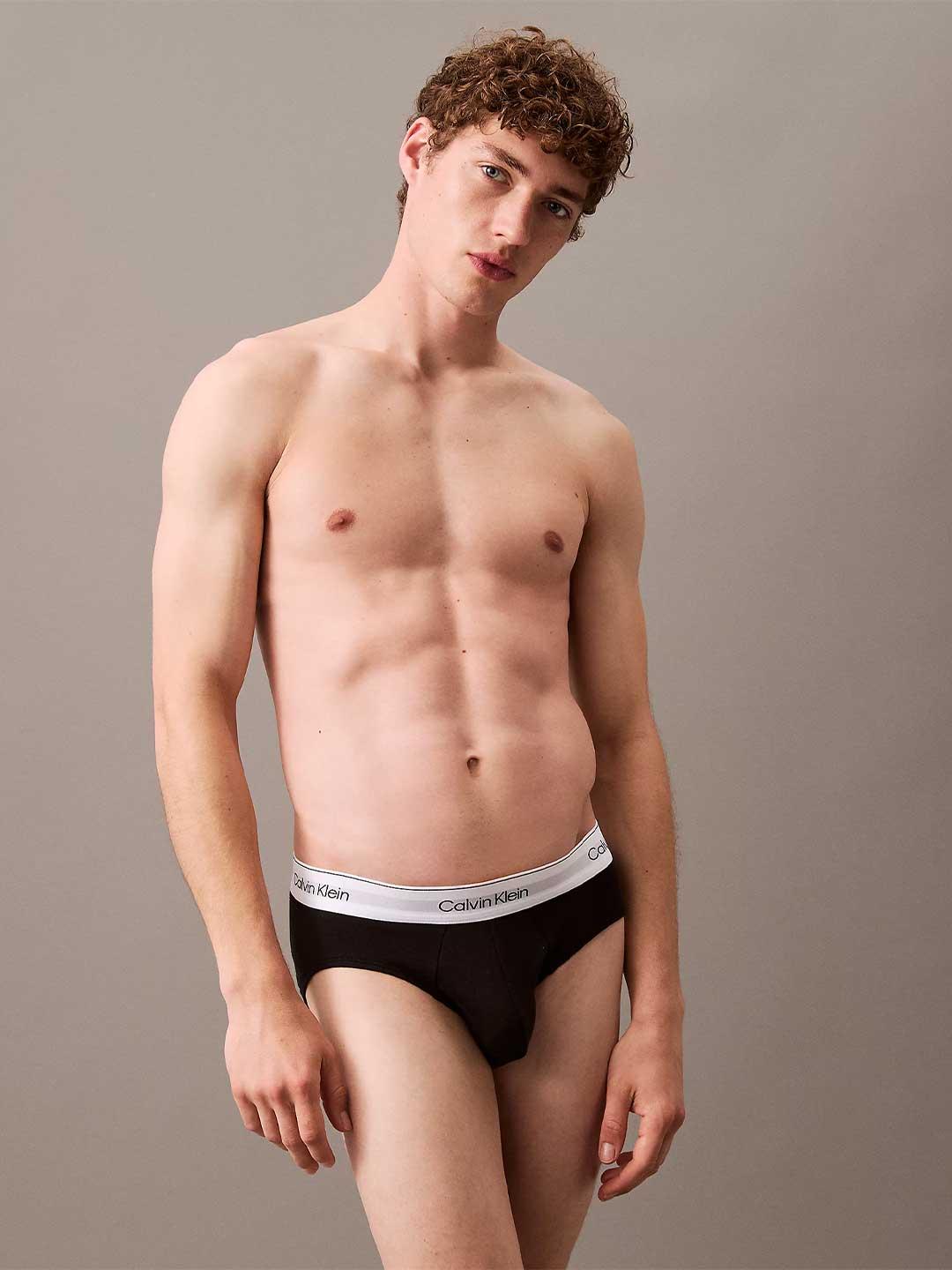 Calvin Klein slip multicolor con elastico bianco