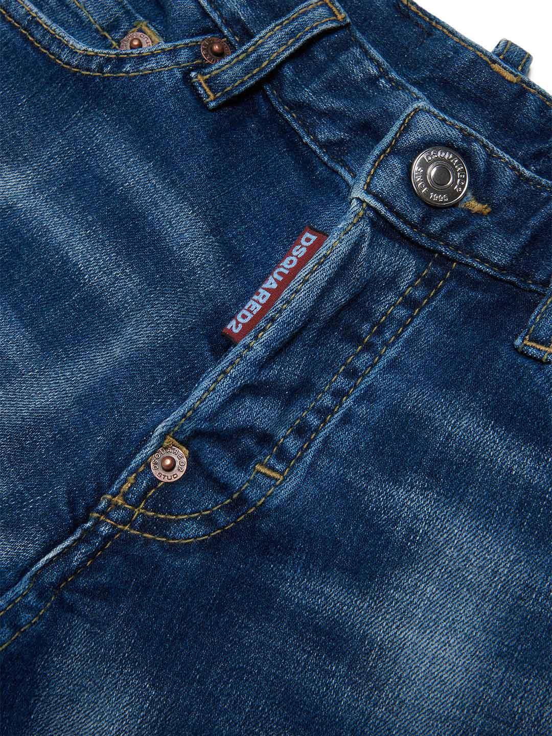Dsquared2 kids pantaloncino jeans