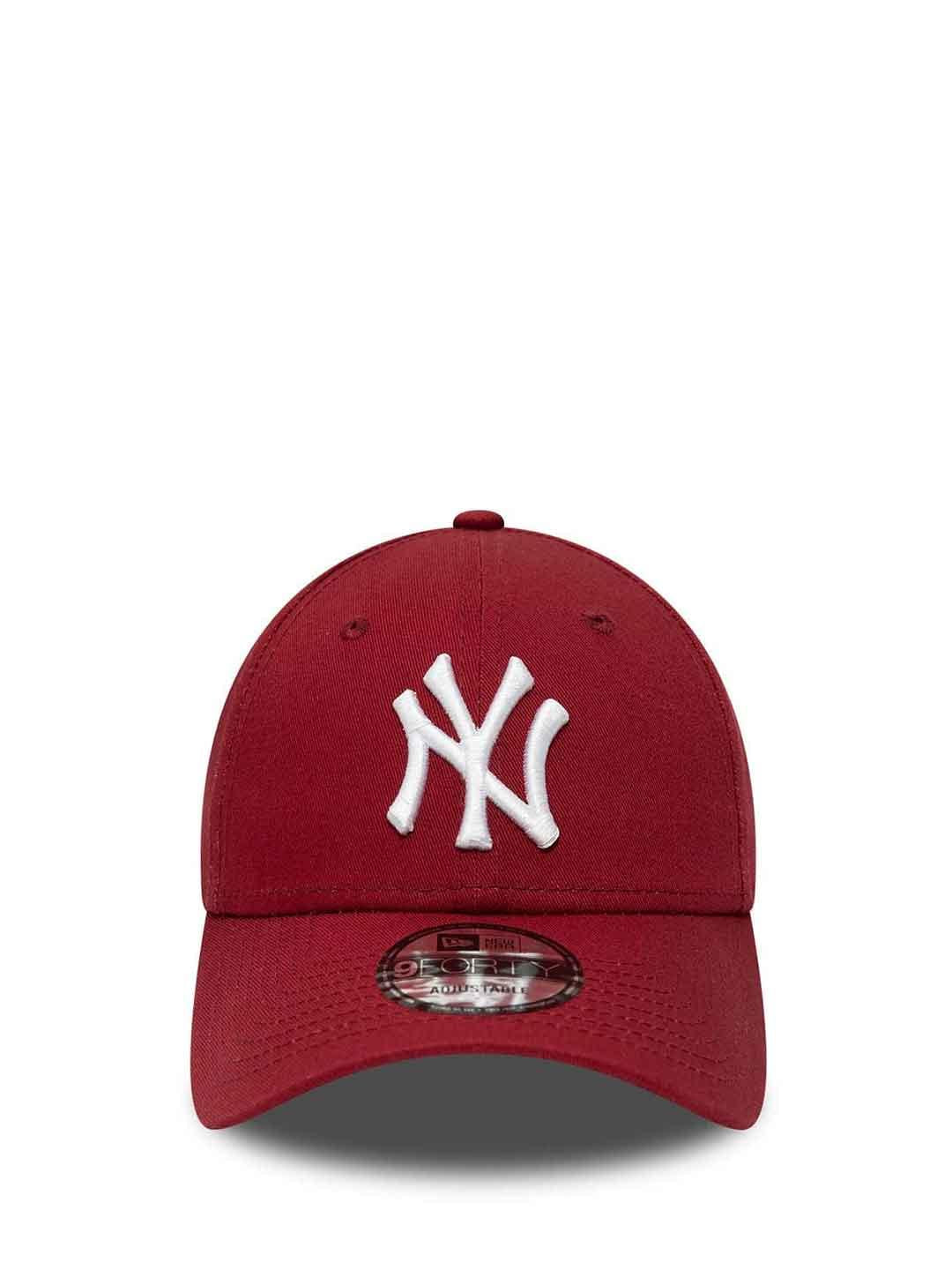 New Era 9Forty cappello bordeaux con logo bianco