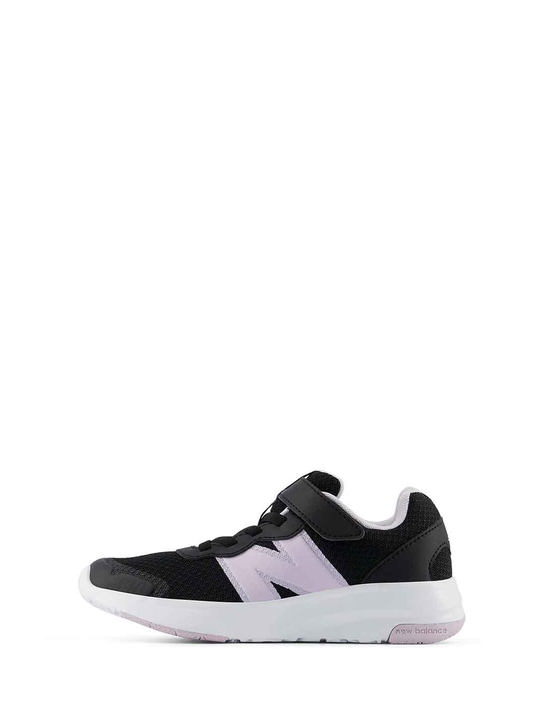 New Balance 578 sneakers kids nero con logo rosa