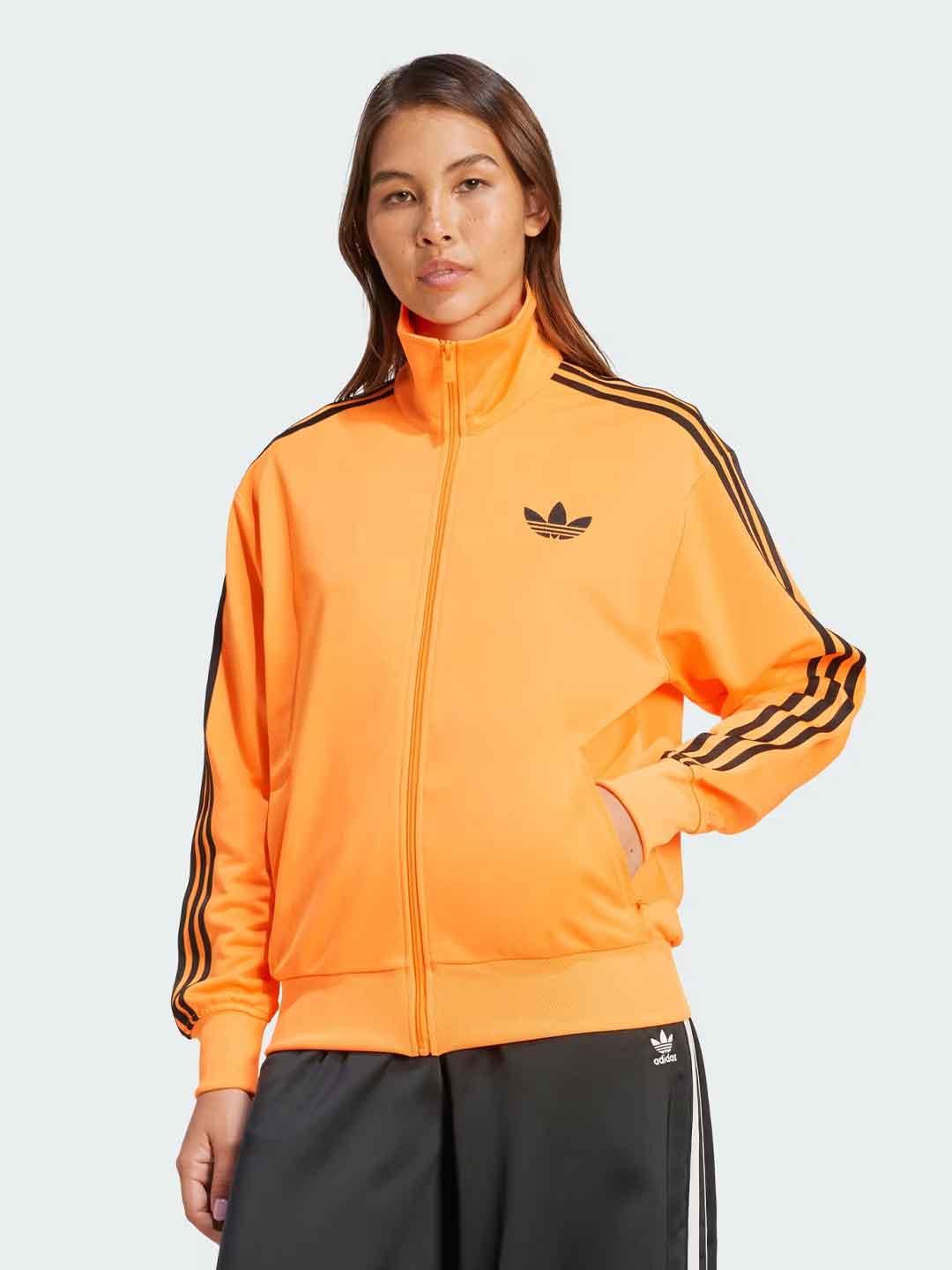 Adidas Adicolor felpa arancio con zip
