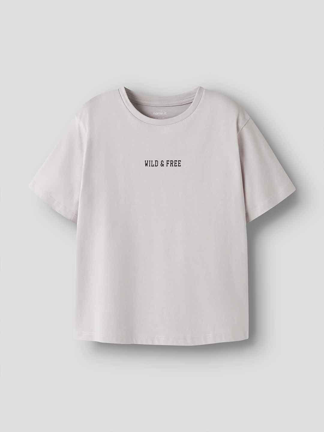 Name It t-shirt kids lilla wild & free