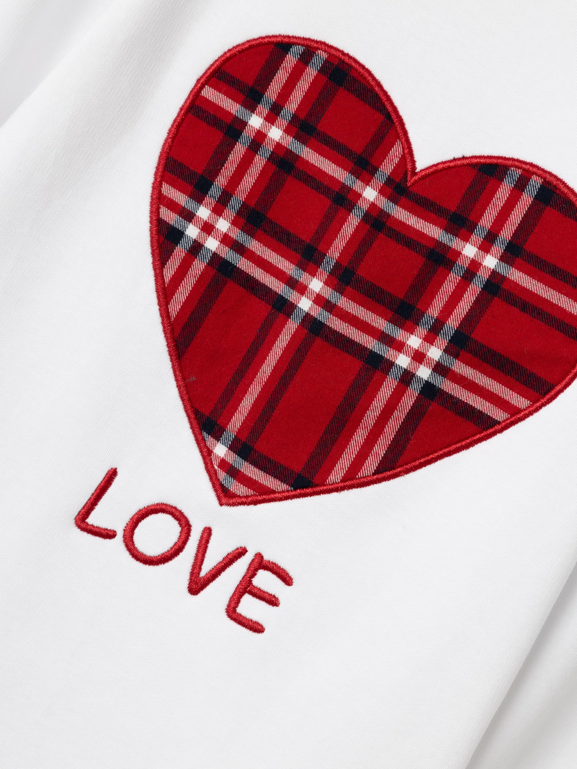 Name It maglia kids bianco con stampa cuore