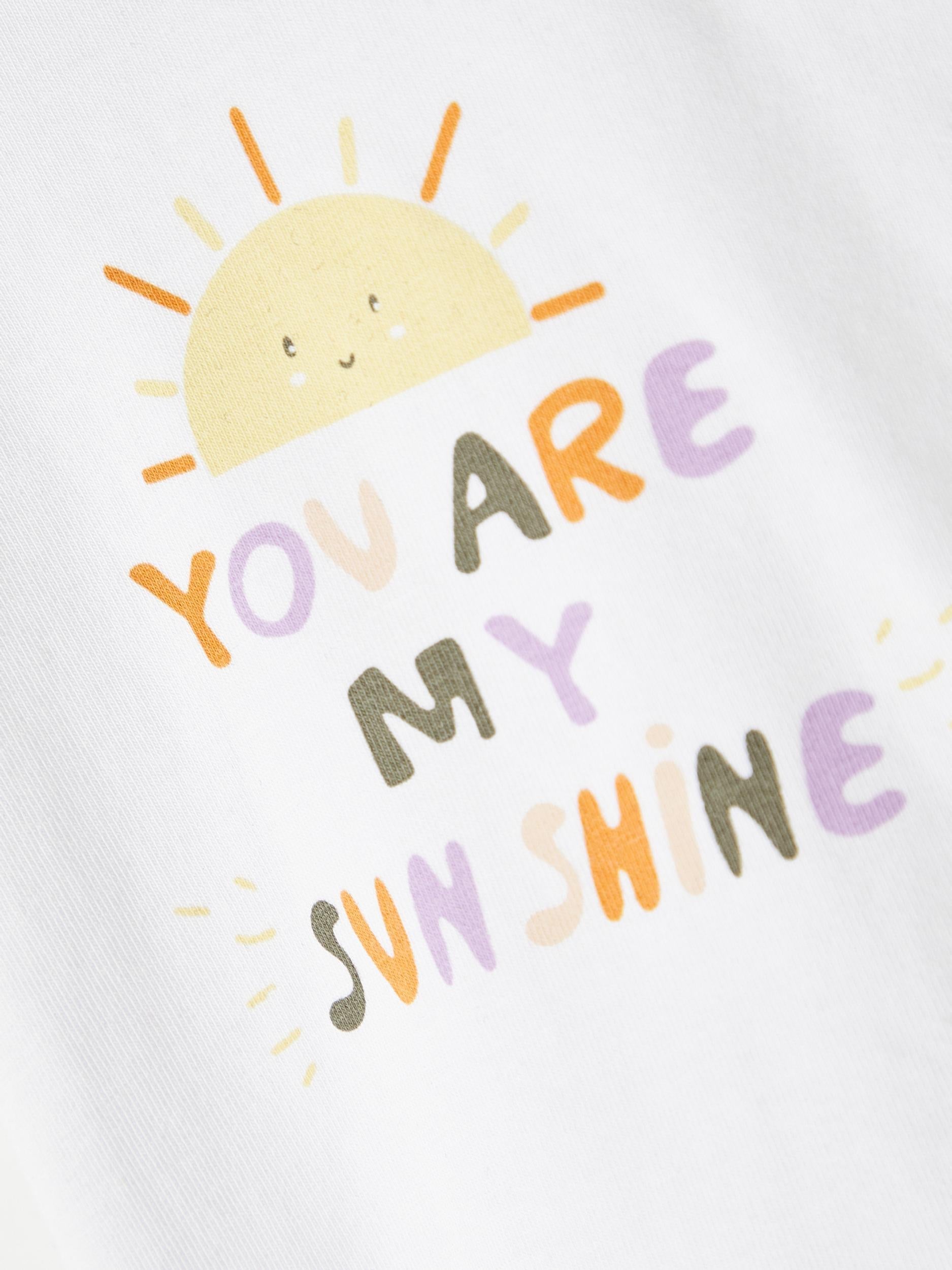Name It t shirt bianca con stampa neonati