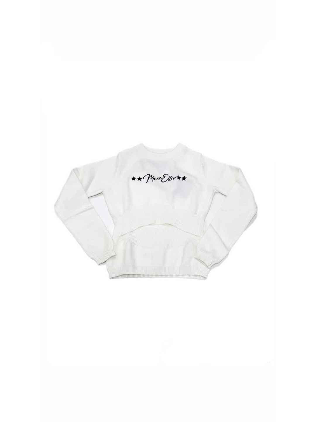 Marc Ellis maglione kids bianco cut-out