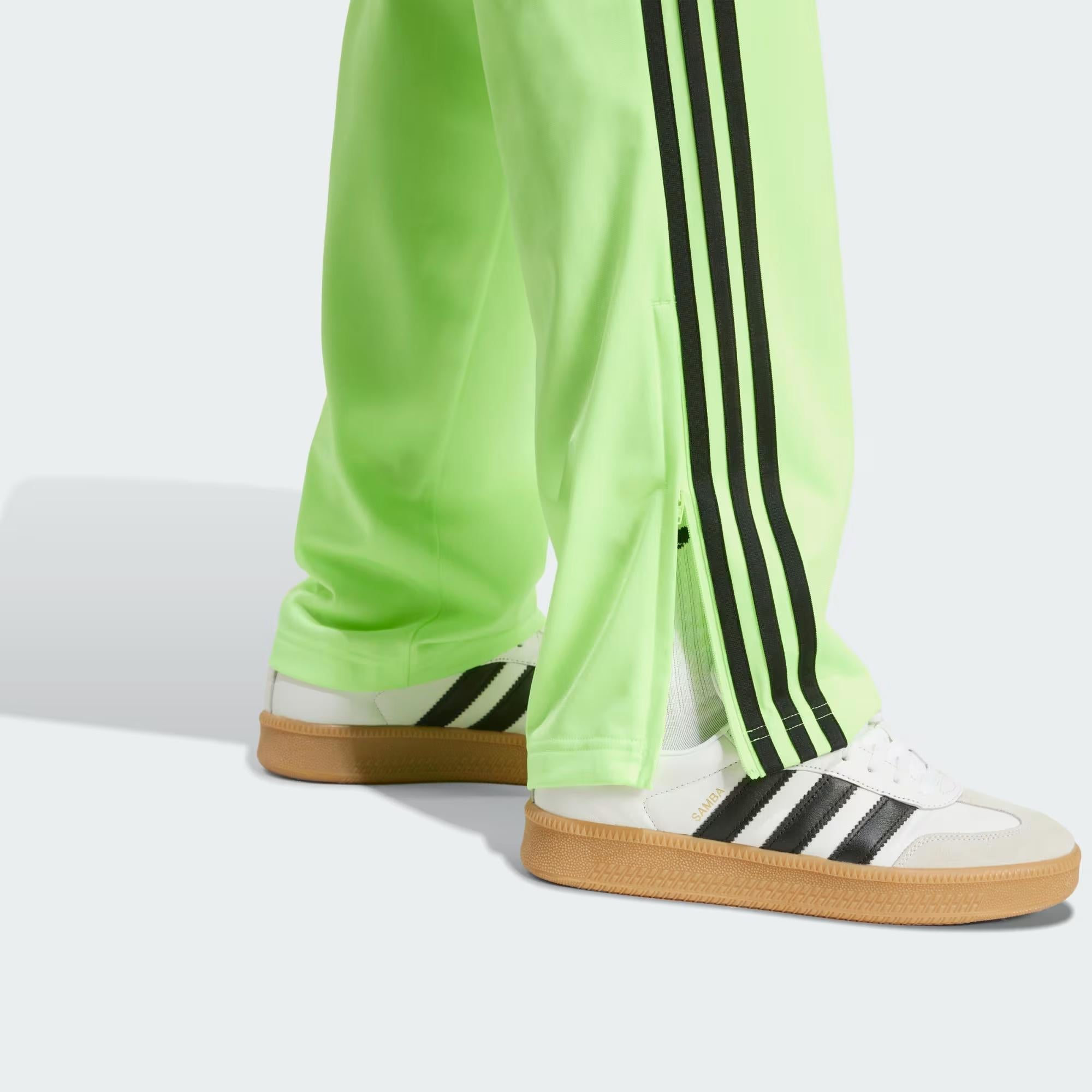 Adidas pantaloni verde fondo con zip