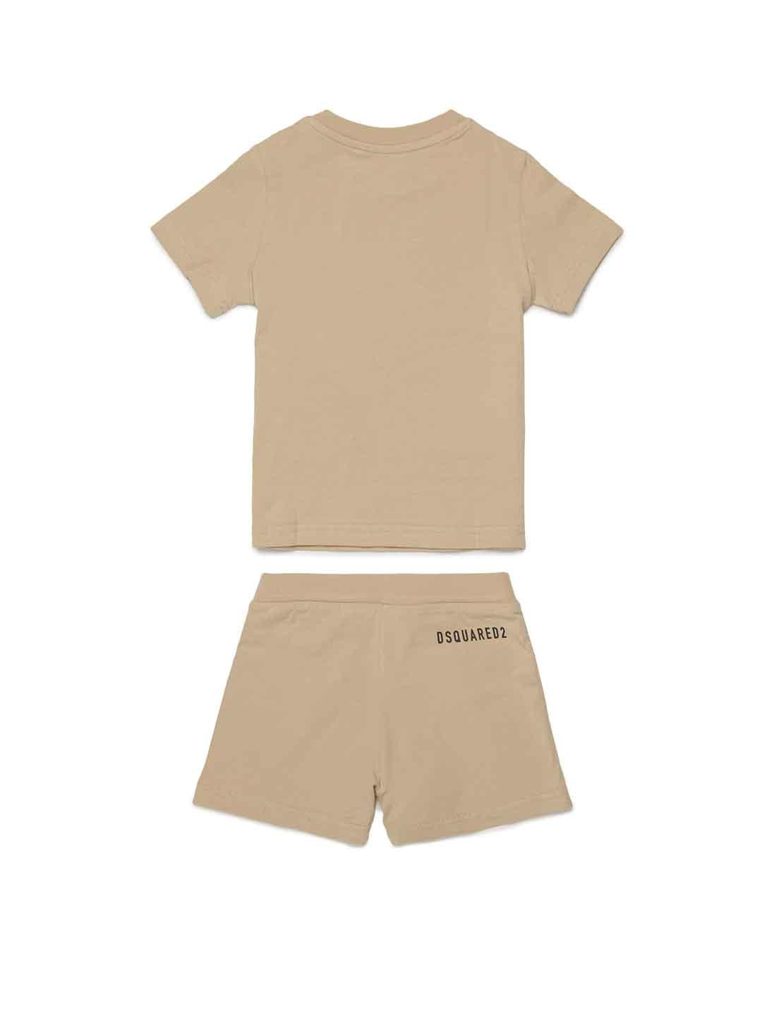 Dsquared 2 coordinato kids beige