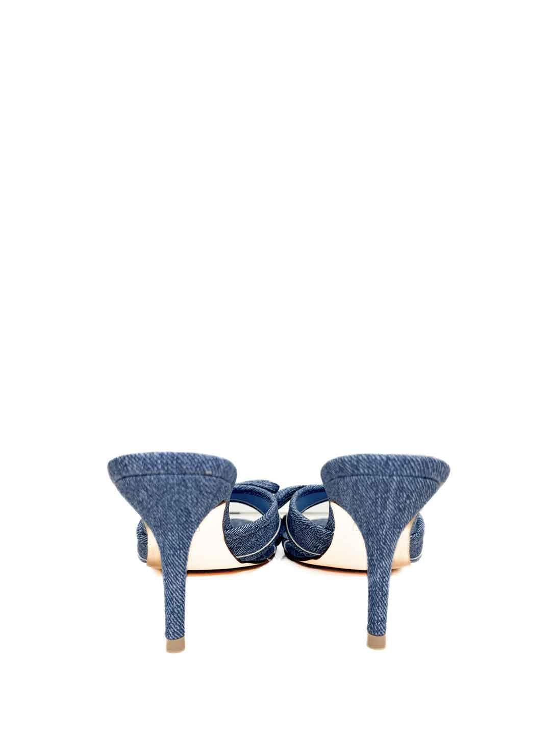 Vivienne D sabot in jeans con tacco