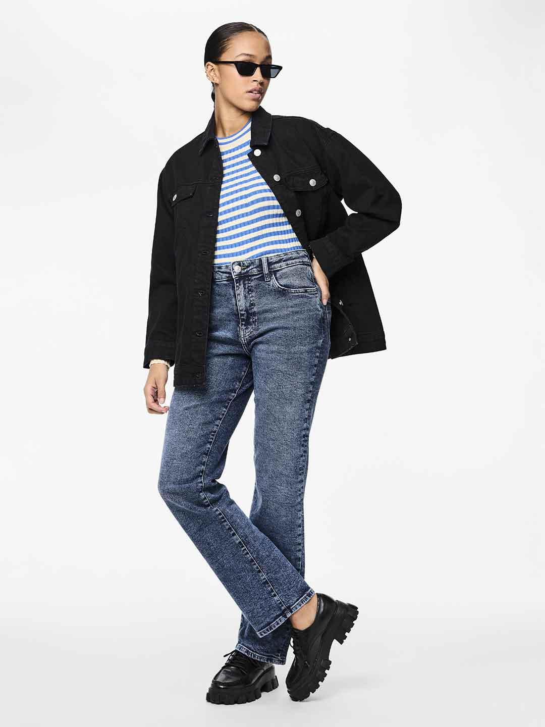 Pieces Kelly jeans blu