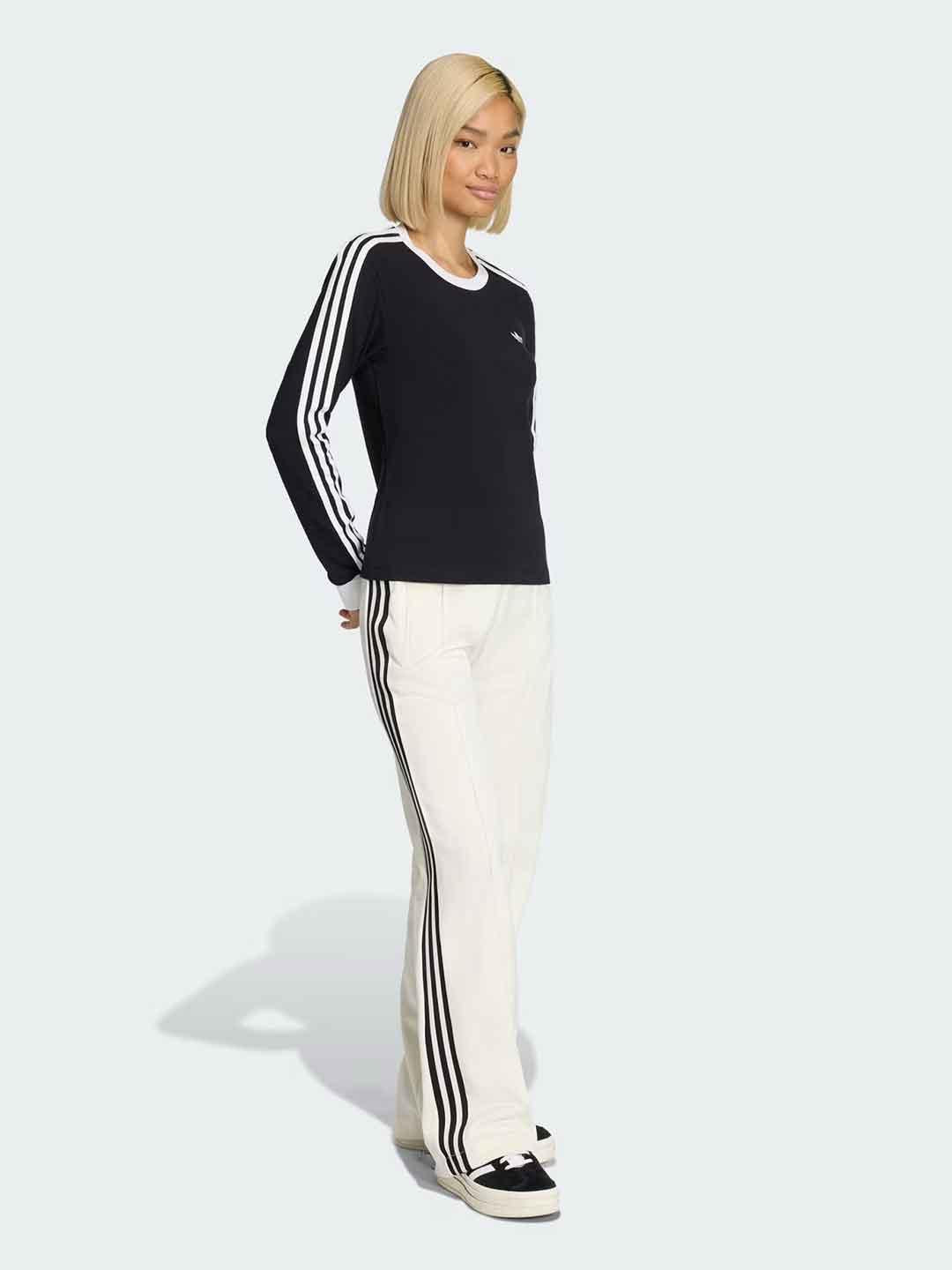 Adidas t-shirt nero manica lunga