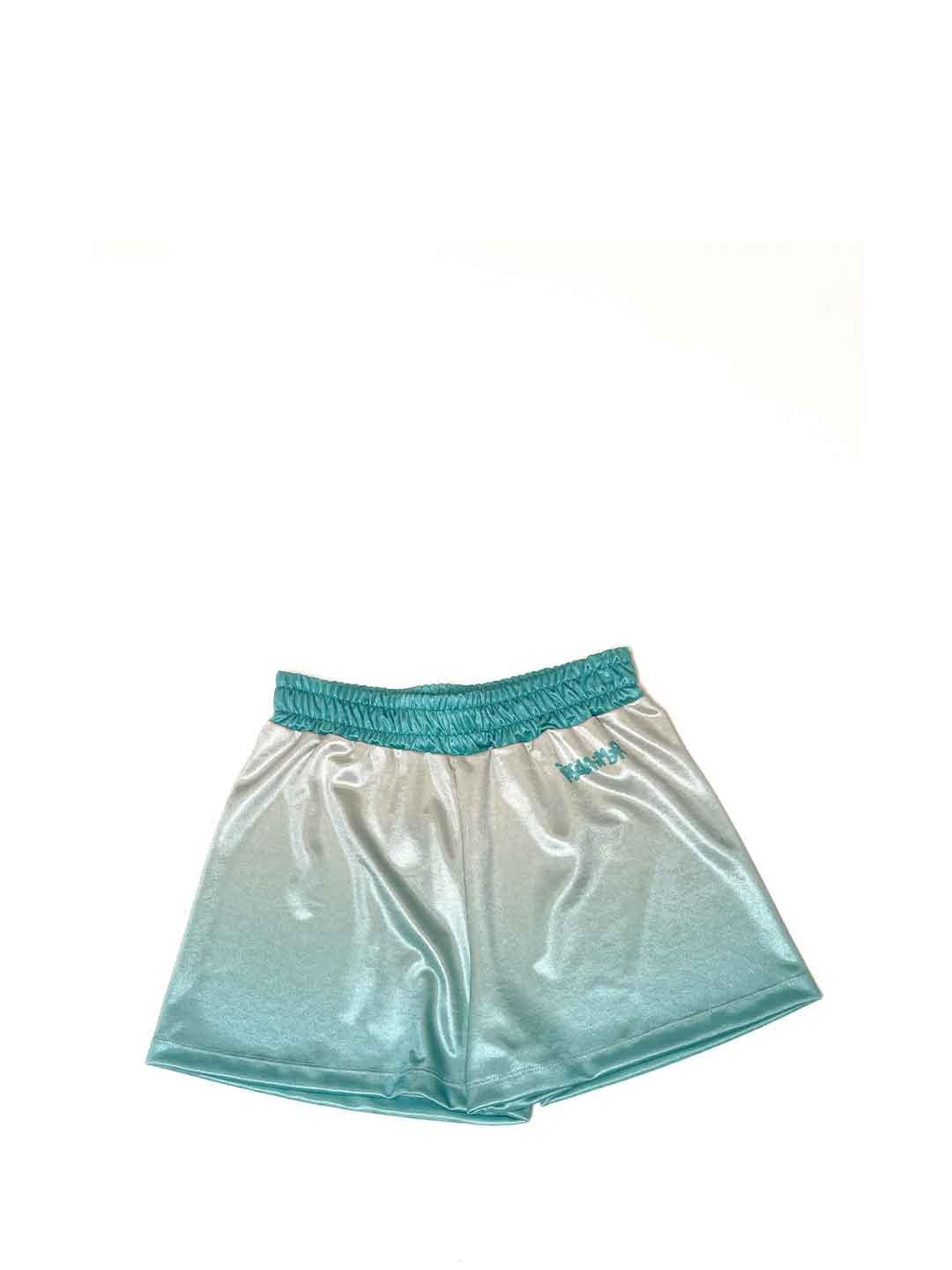 Disclaimer shorts kids azzurro sfumato