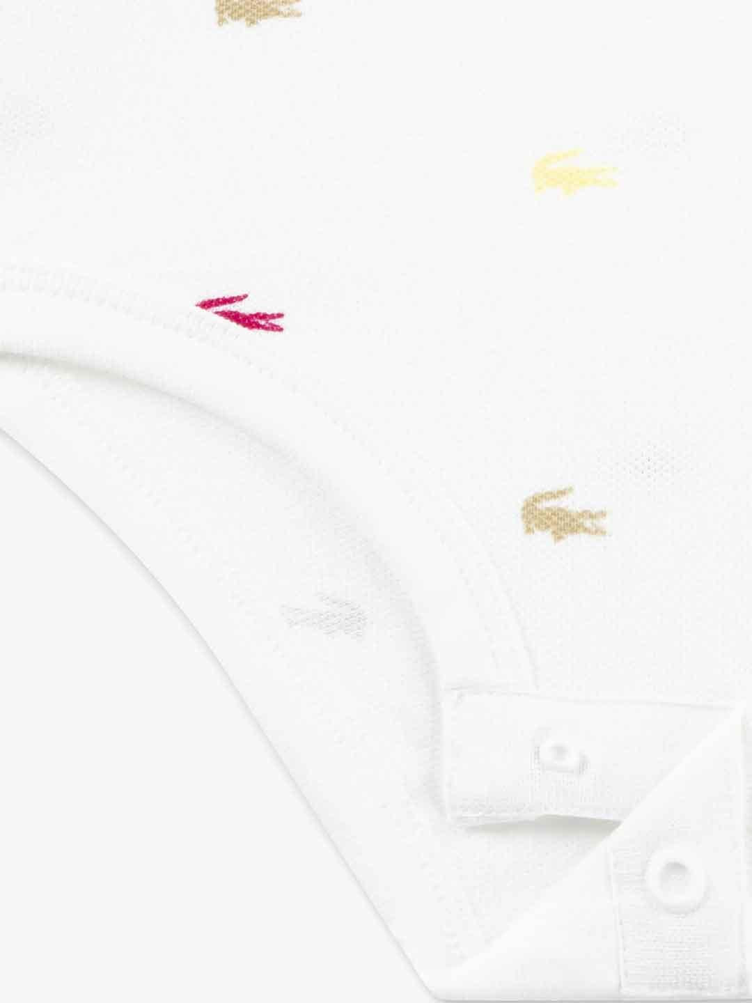 Lacoste polo kids bianco logato