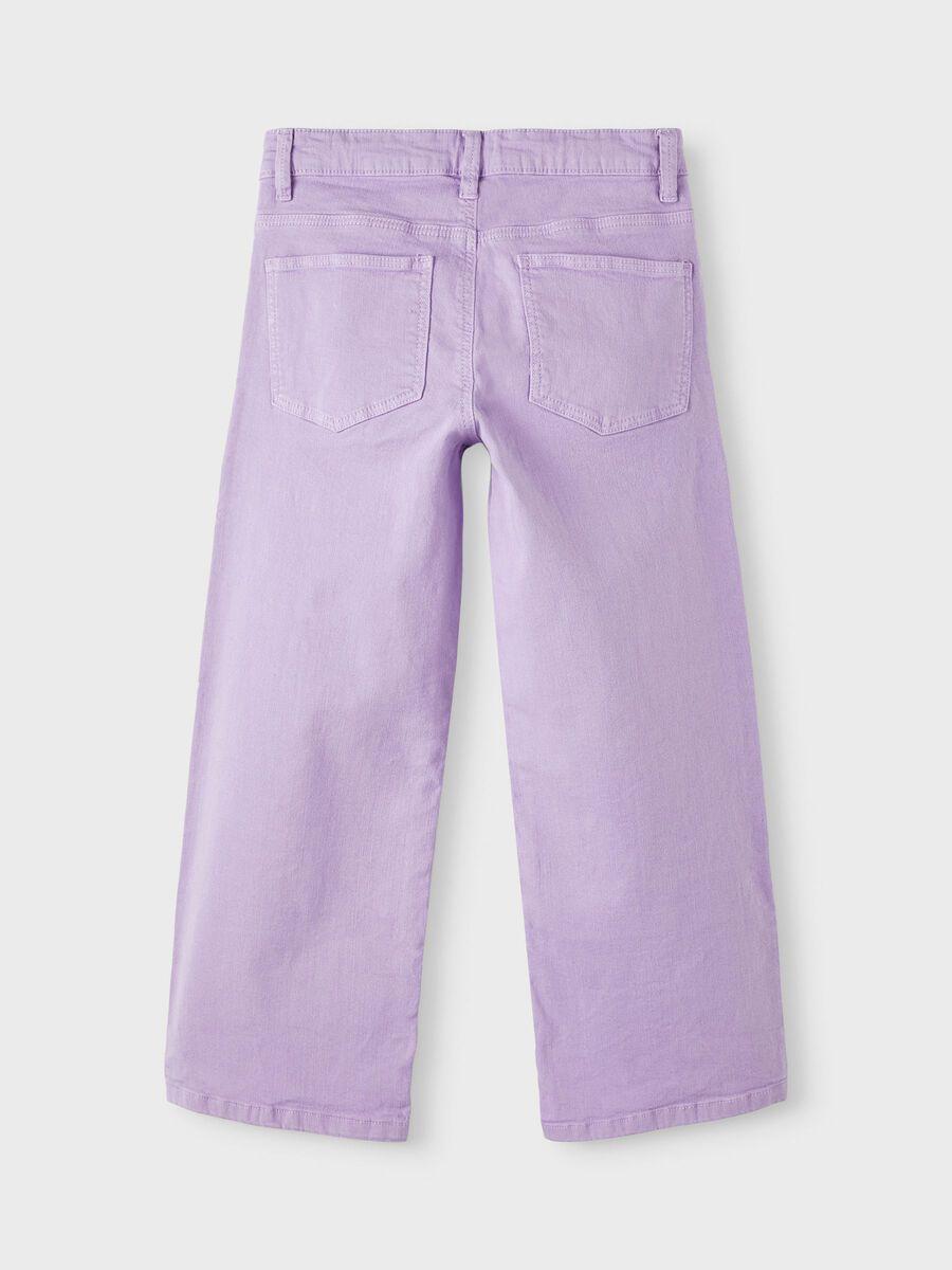 Name It kids pantaloni lilla vestibilità ampia