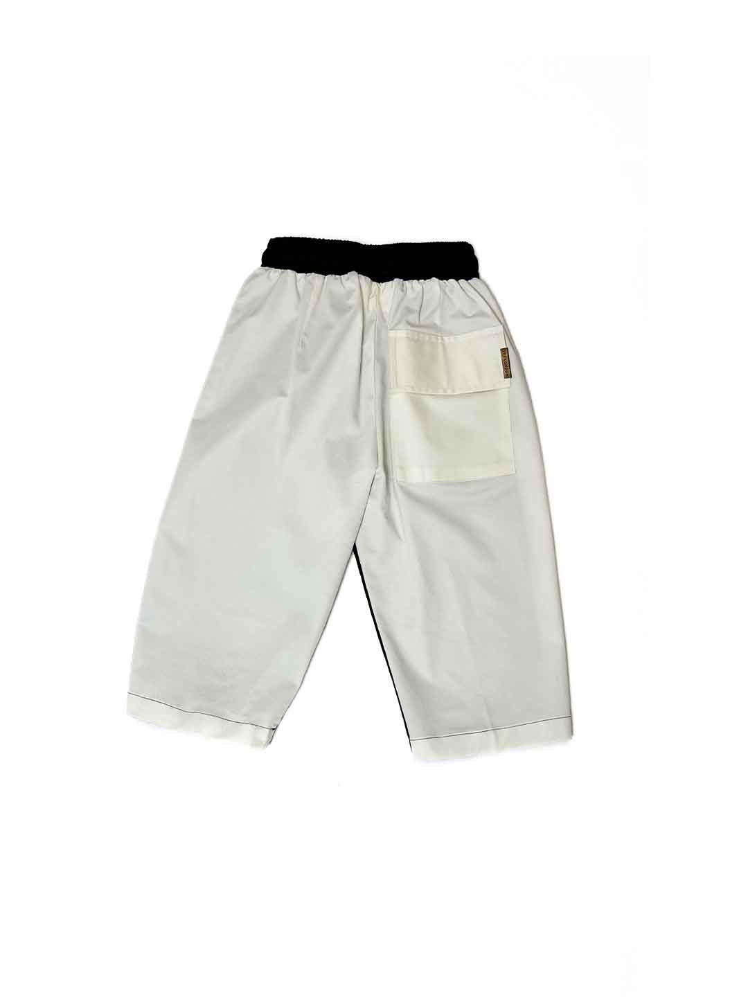 Yes London pantaloni kids verde e bianco