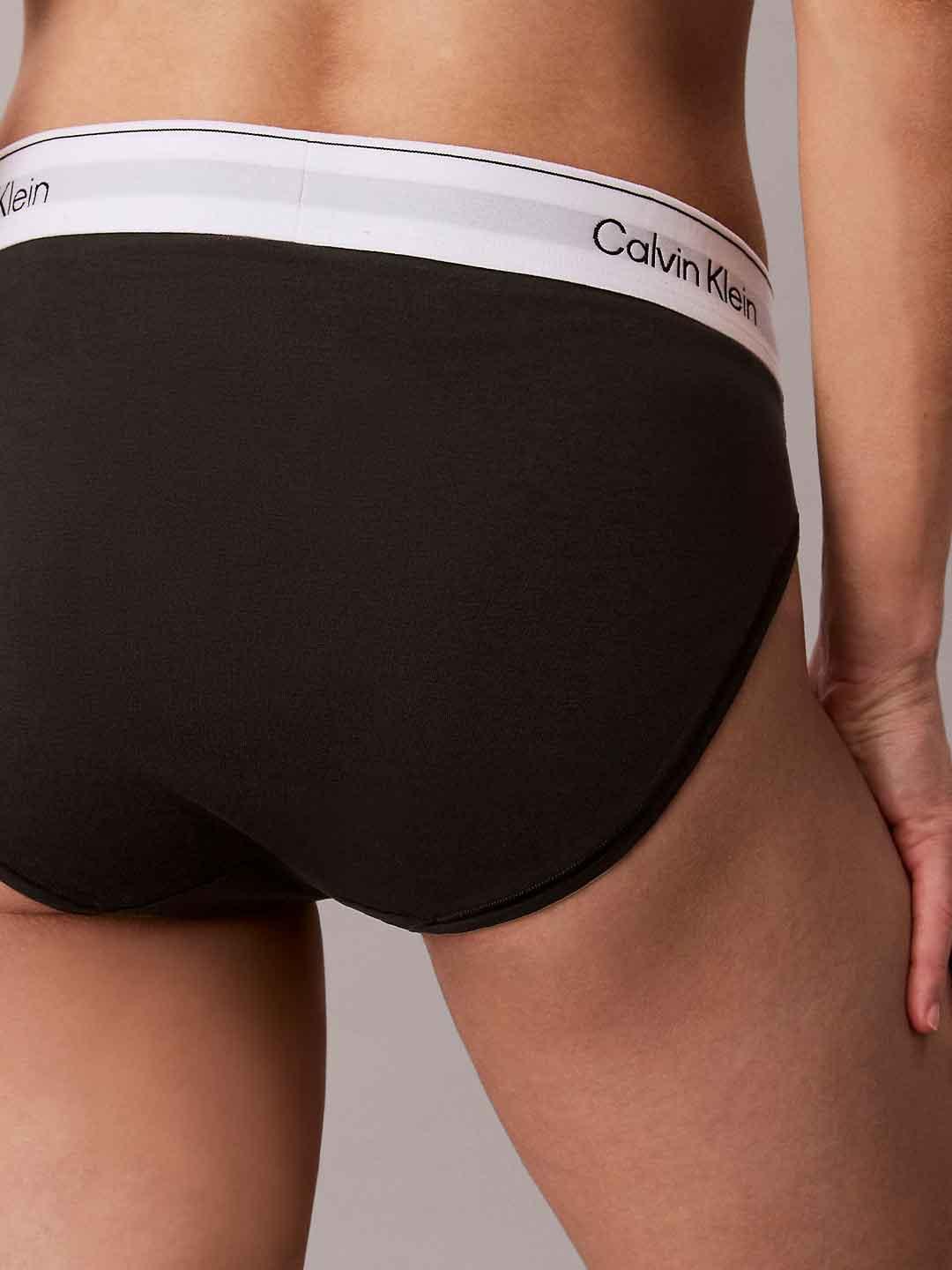 Calvin Klein slip nero vita alta