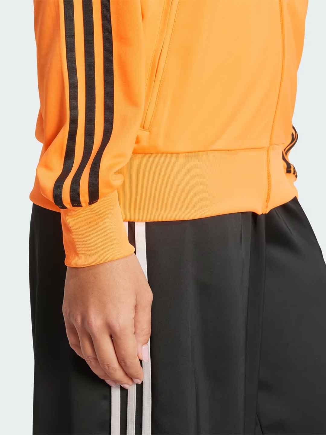 Adidas Adicolor felpa arancio con zip