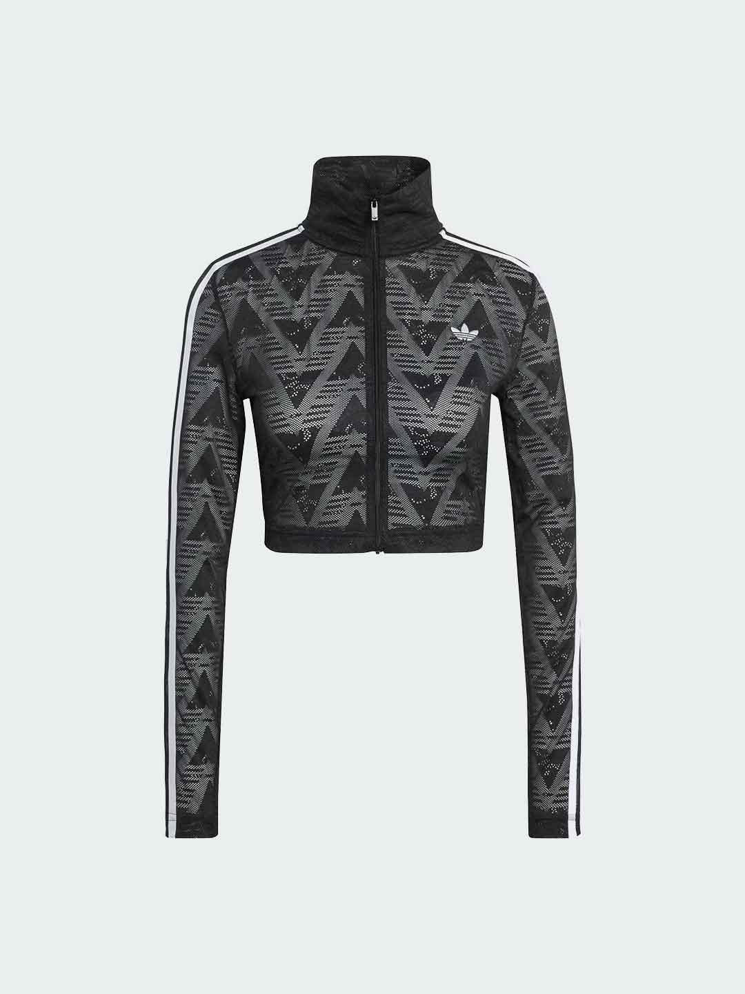 Adidas Firebird felpa nero in pizzo