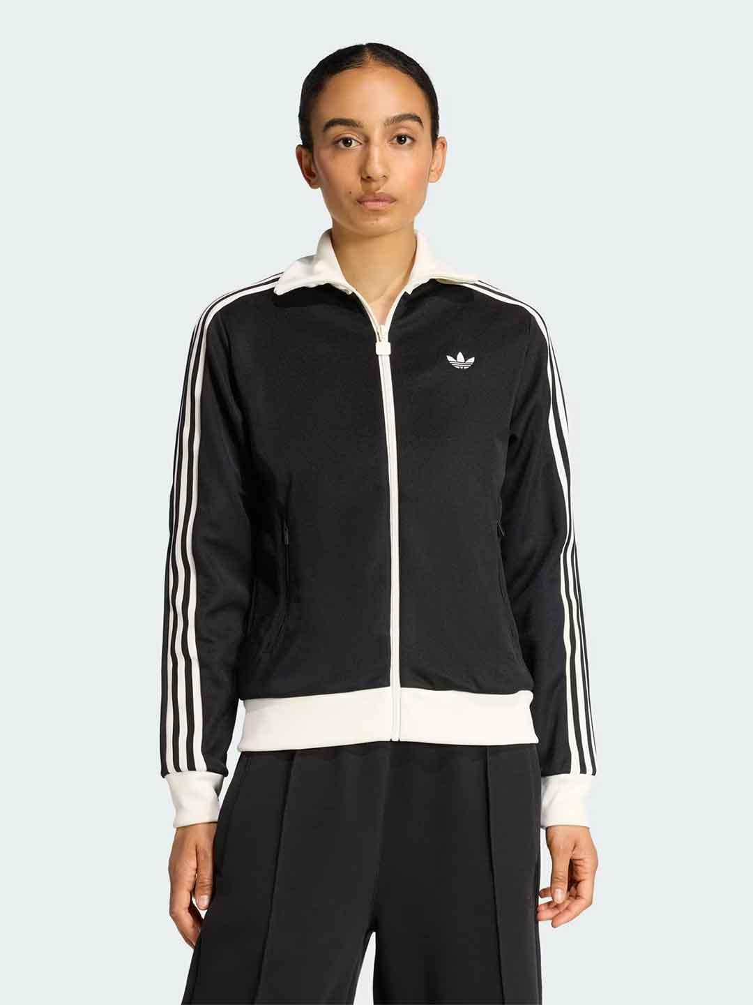 Adidas felpa nero con zip