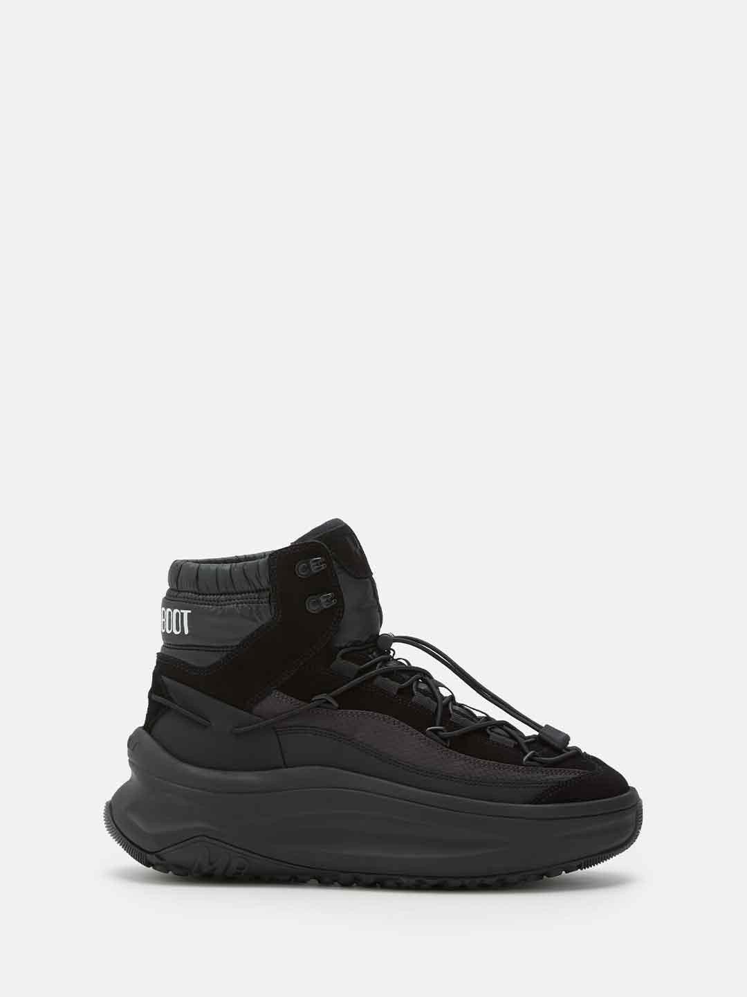 Moon Boot 247 Xlace Mid sneakers nero con lacci