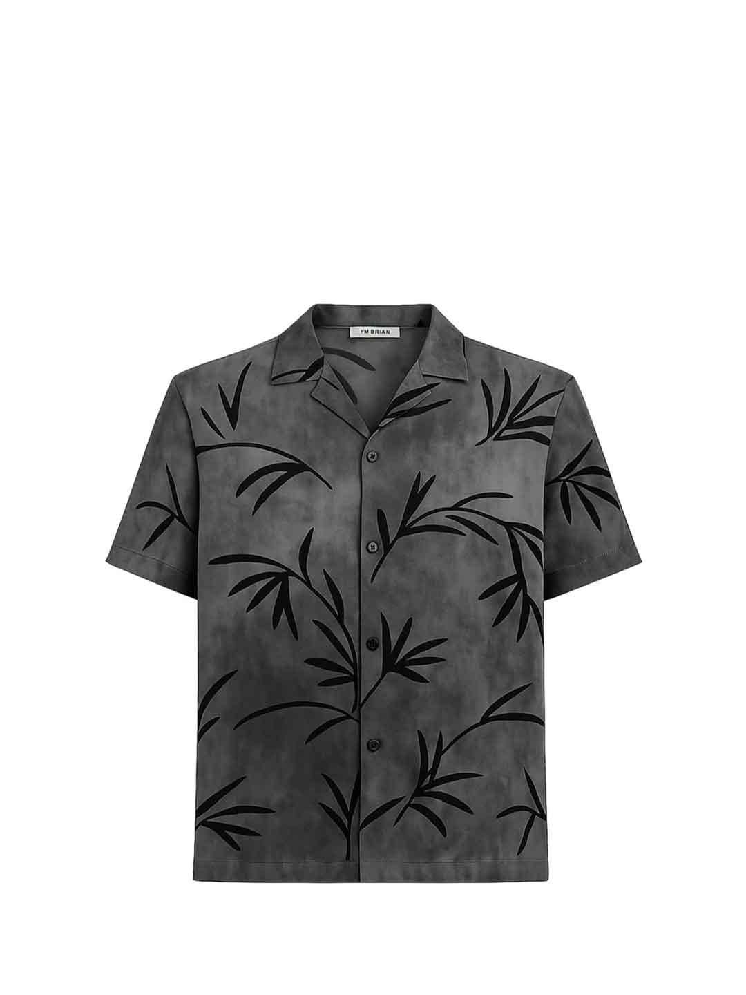 I'm Brian camicia kids grigio fantasia floreale