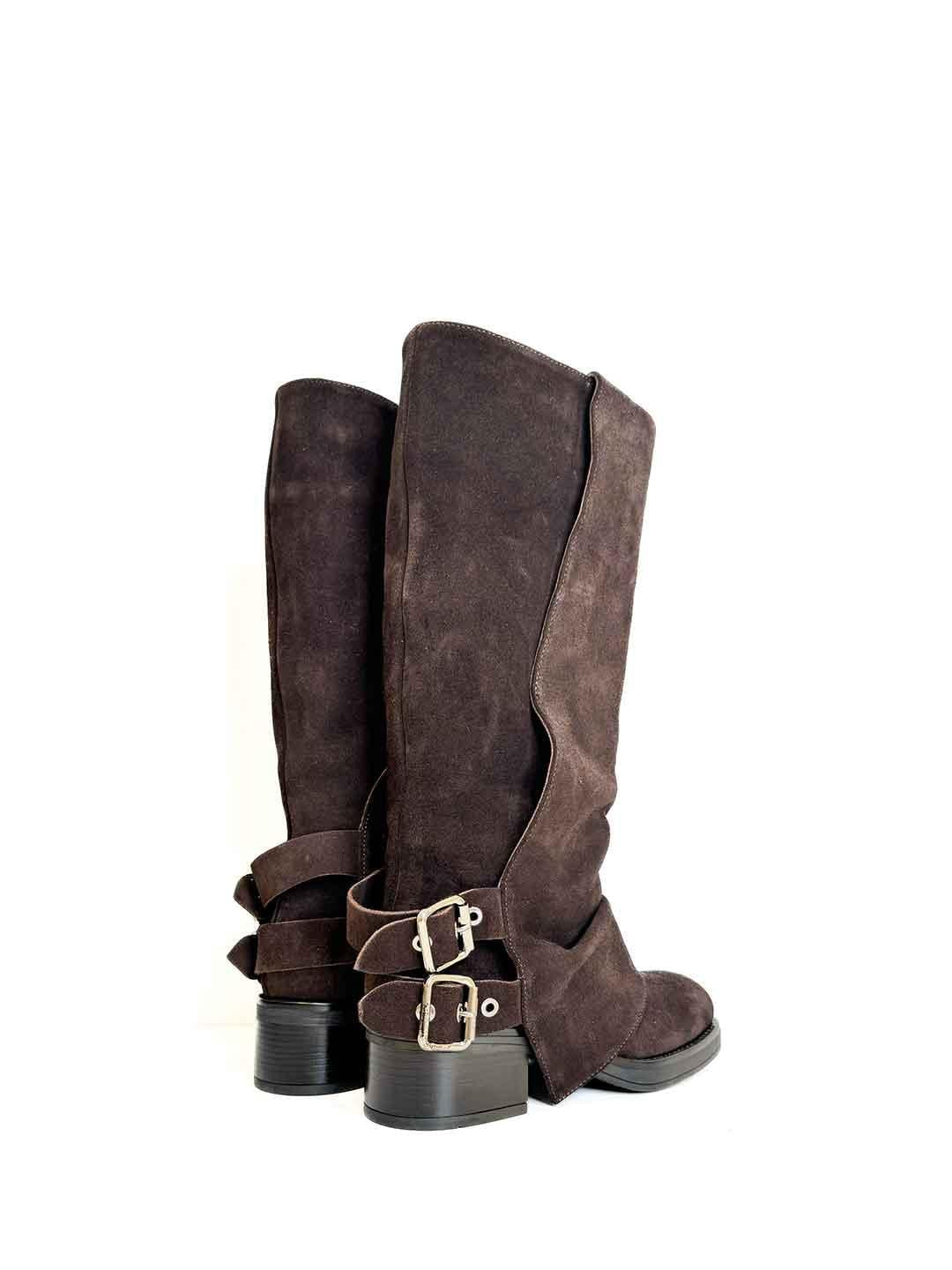 Aniye By anfibio marrone in camoscio