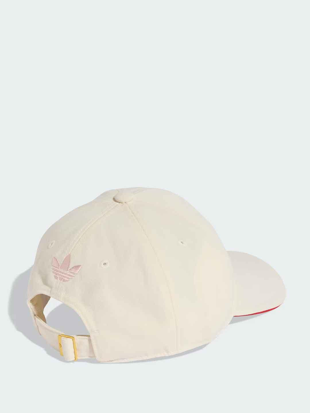 Adidas cappello panna da baseball con cuore