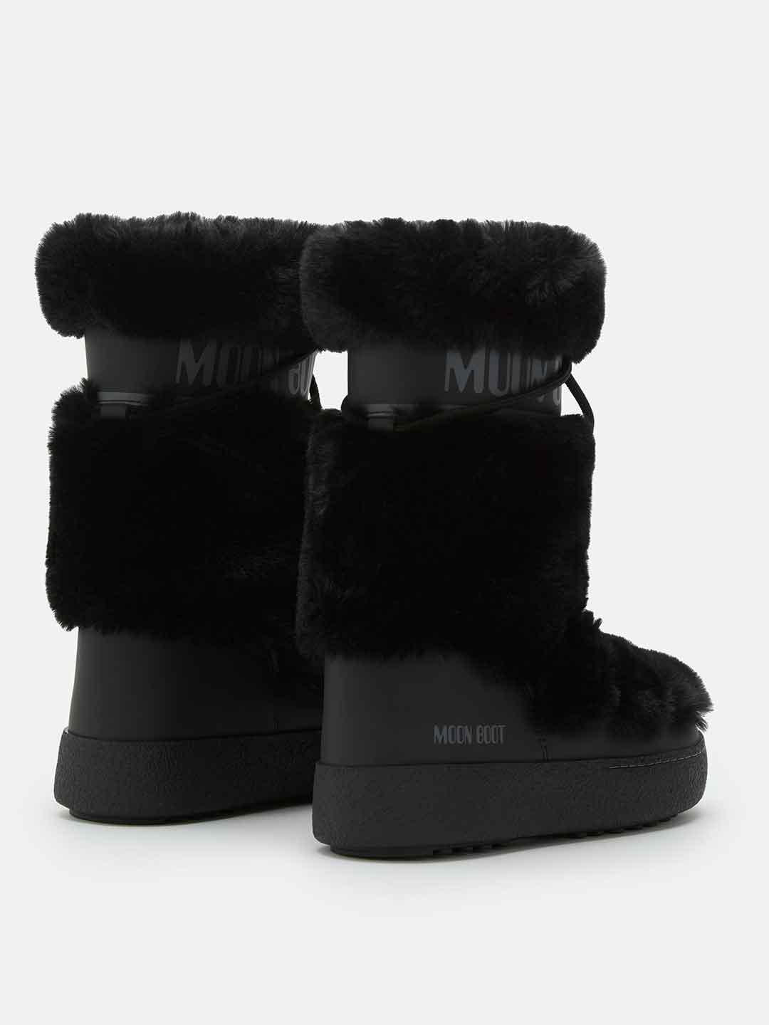 Moon Boot Ltrack High Faux-Fur stivale nero