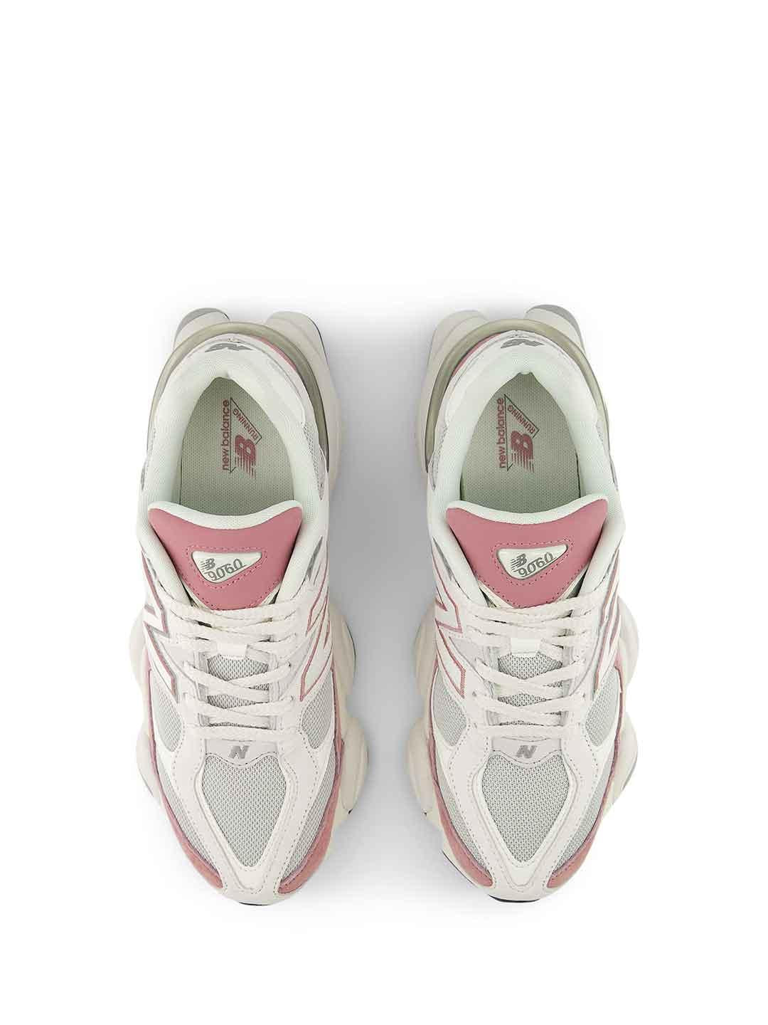 New Balance 9060 sneakers bianco e rosa