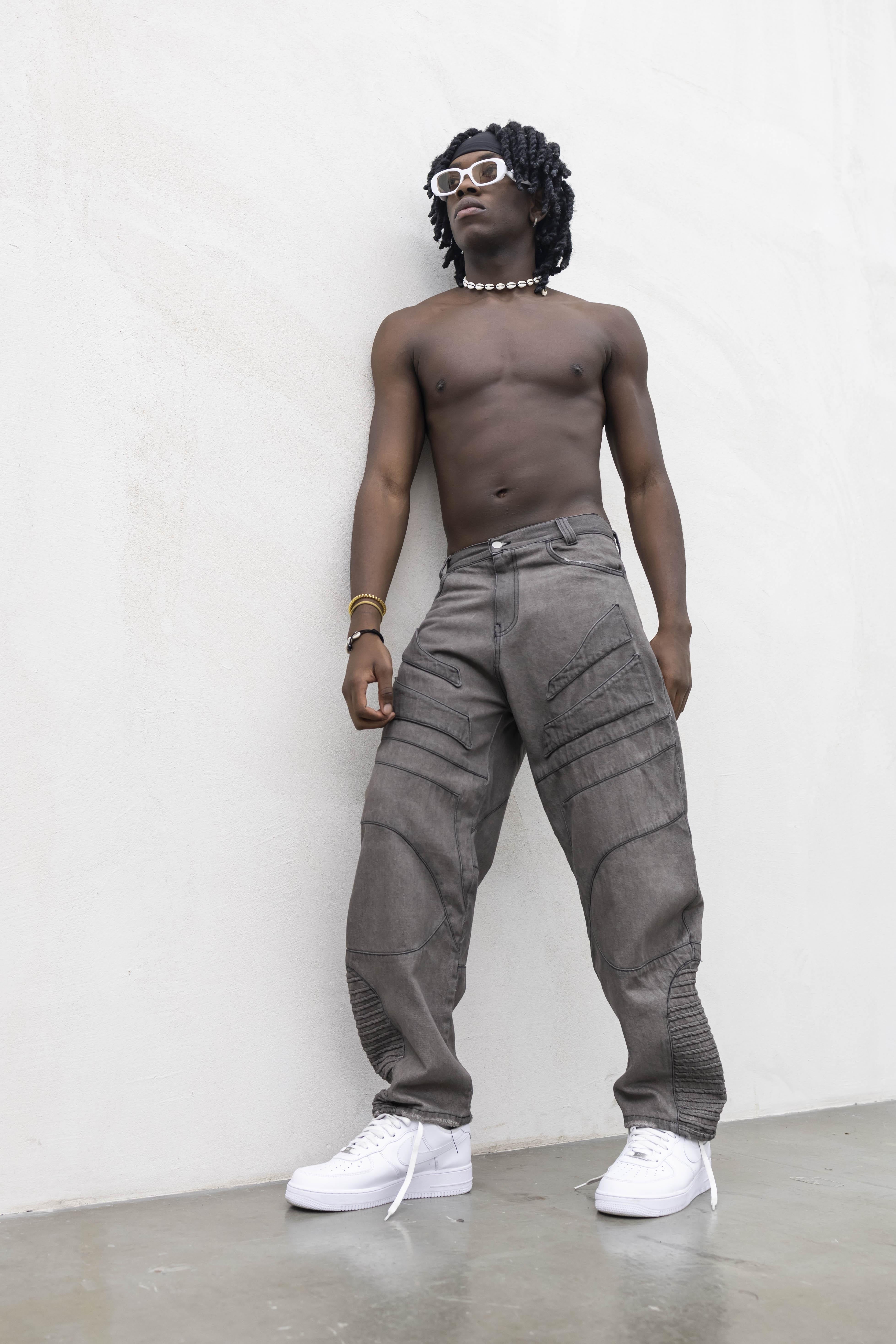 Present Day jeans marrone robot