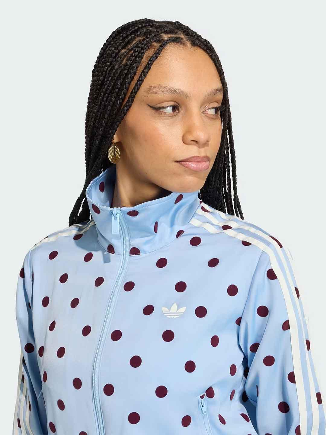 Adidas felpa celeste a pois