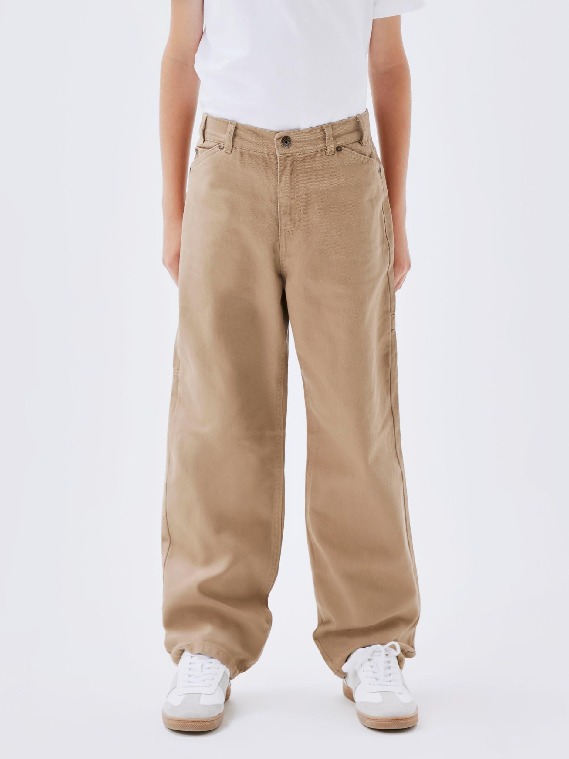 Name It pantalone kids beige con taglio diritto