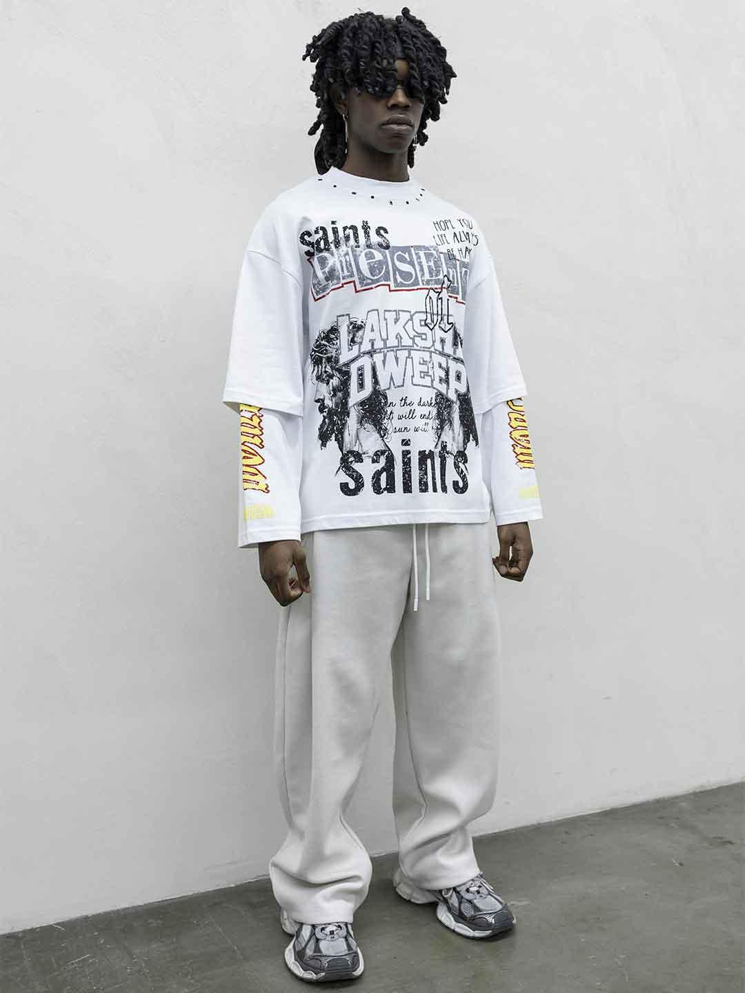 Present Day t-shirt bianco