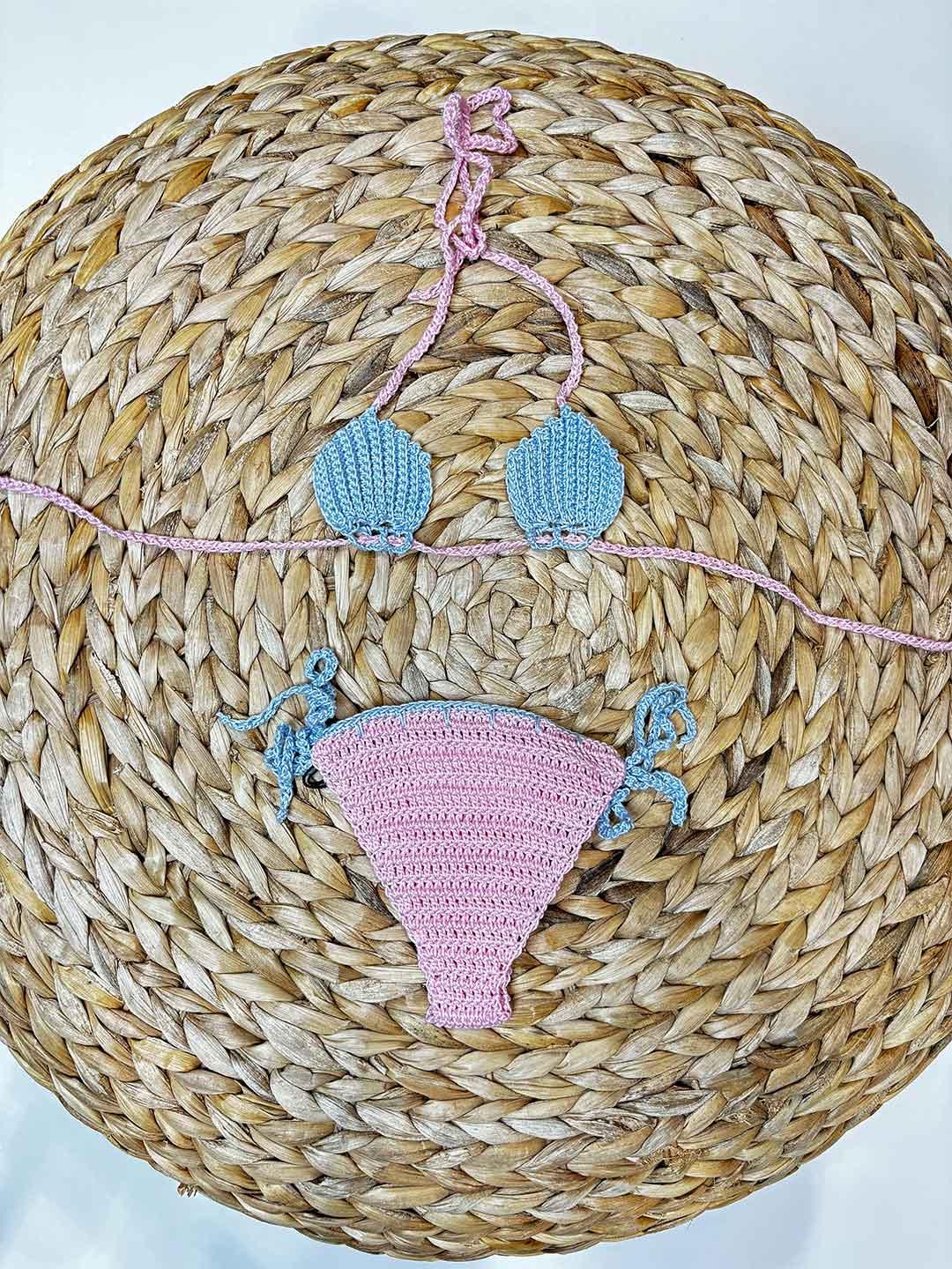 Island Coco costume kids rosa a conchiglia