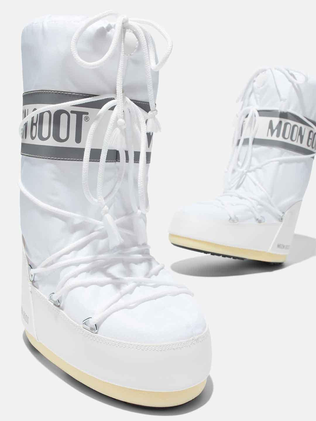 Moon Boot Icon stivale bianco in nylon