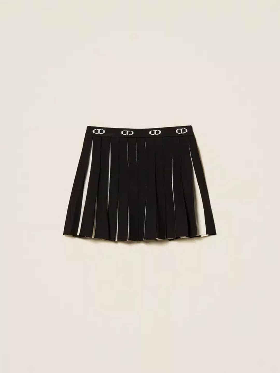 Twinset gonna kids nero e bianco