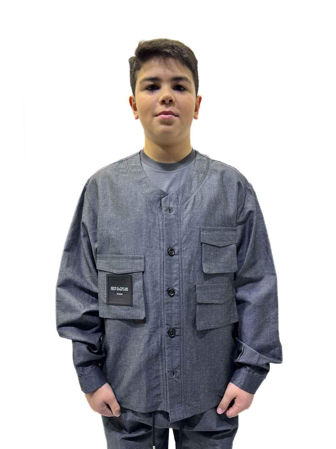 Yes London camicia kids grigio