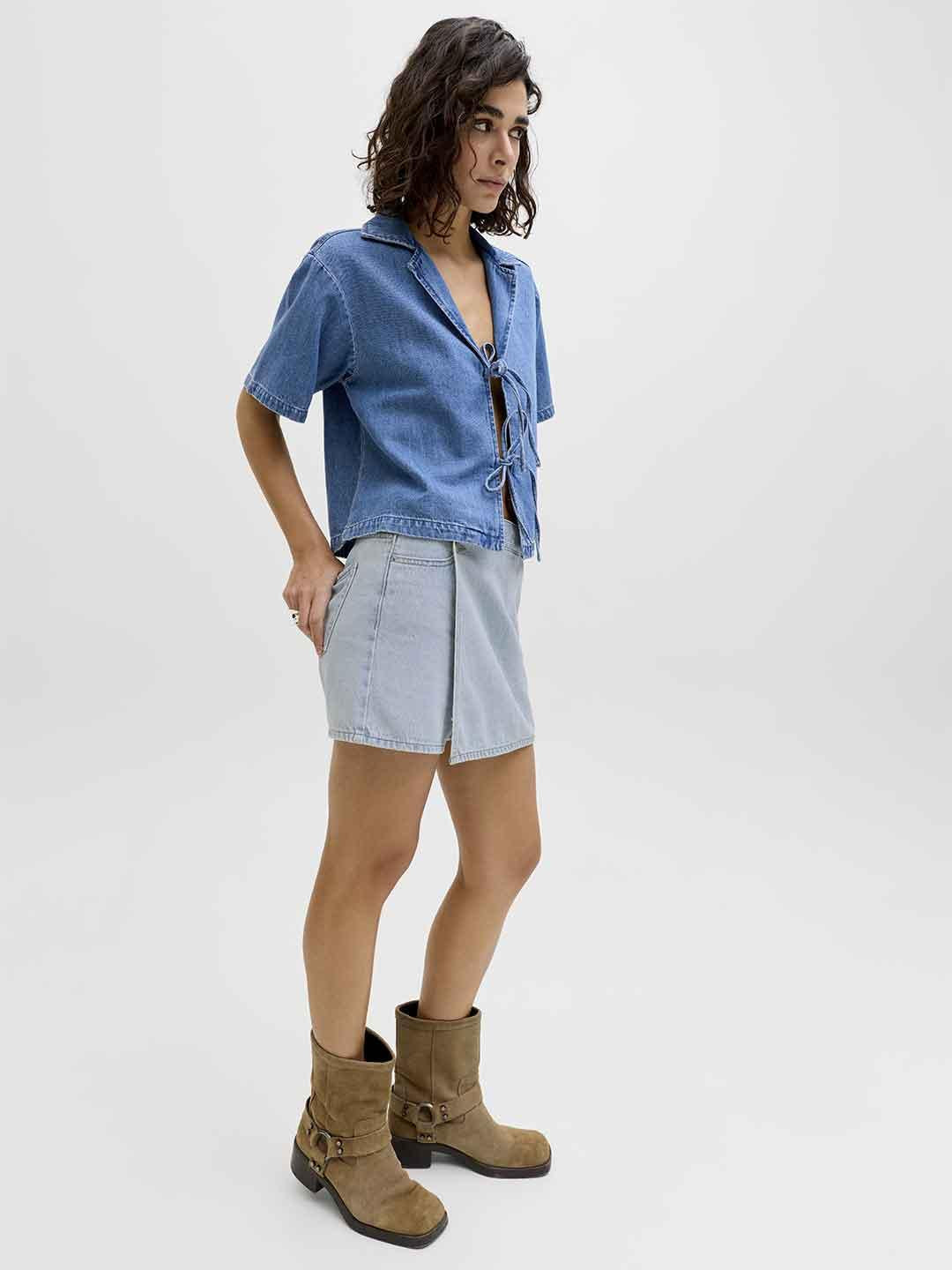 JJXX Greta shorts in jeans