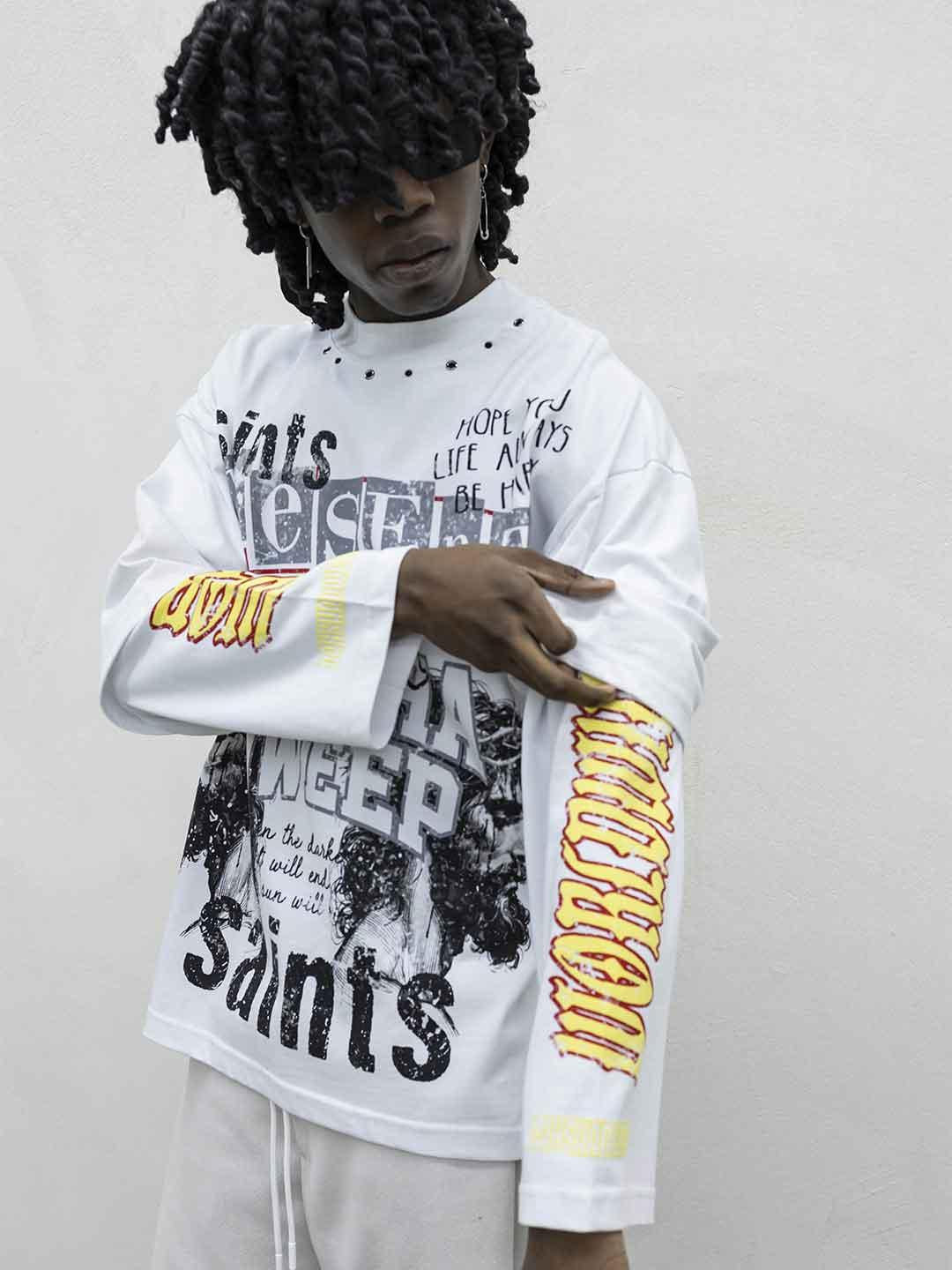 Present Day t-shirt bianco