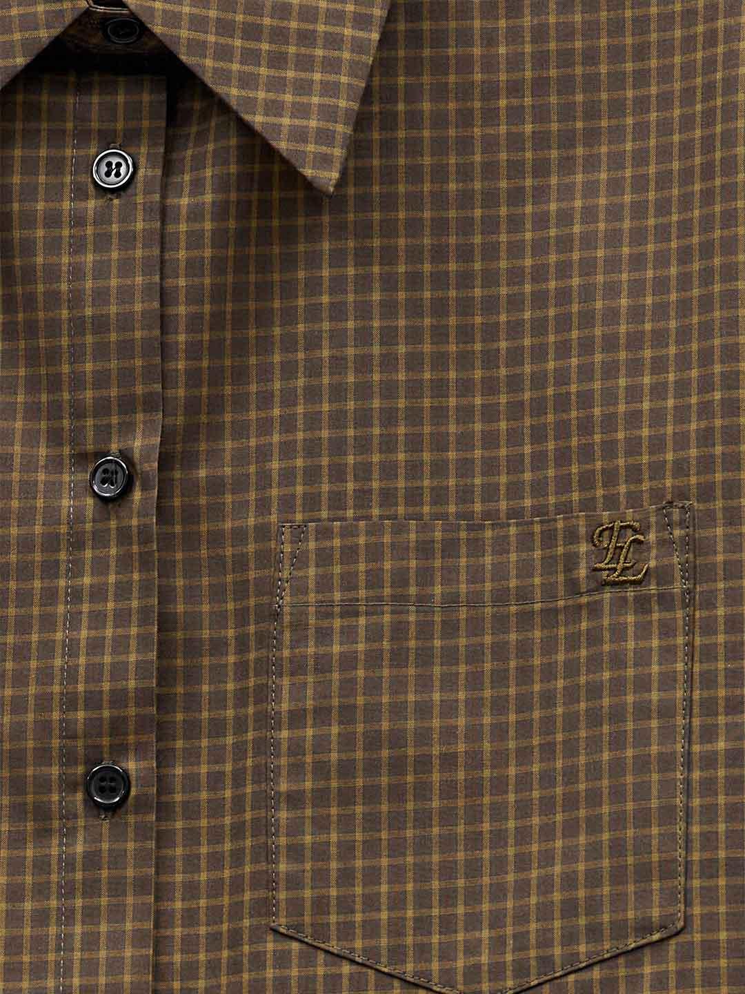 Eleh camicia verde a quadri